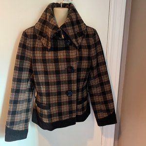 Soia & Kyo wool plaid jacket/coat